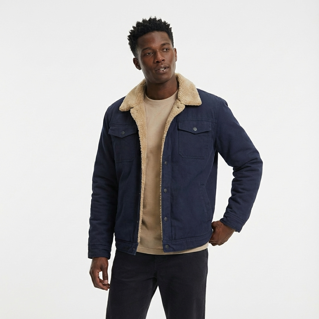 Heren Winterjas Warm Gevoerd