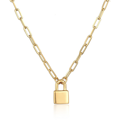 Minimalistische Slot Schakelketting Dames