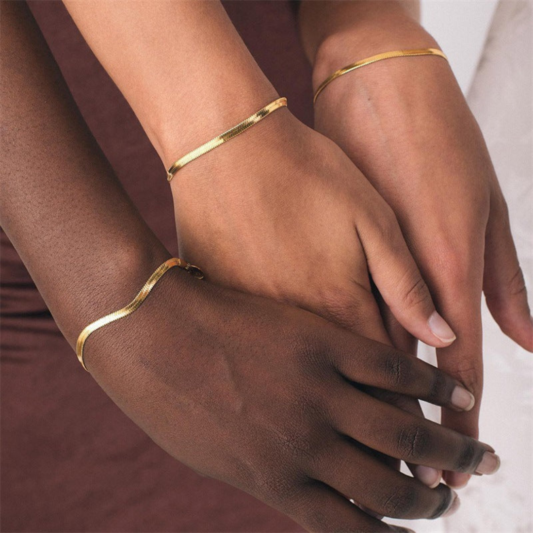 Chique Visgraat Armband Dames