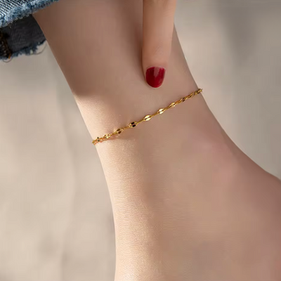 Minimalistische Enkelband Goud Dames