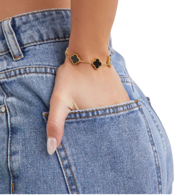 Bloem Klaver Bedel Armband Dames