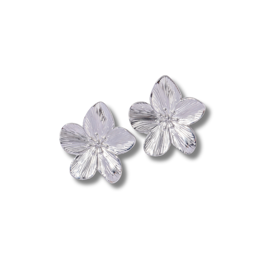 Gouden Sakura Bloem Studs Dames