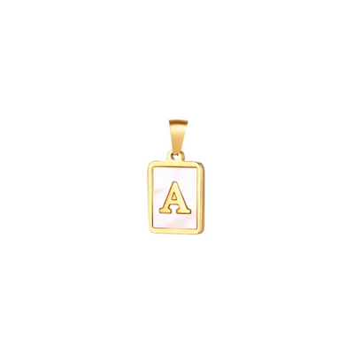 Dames Initiaal Ketting | 925 Zilver 18k Verguld