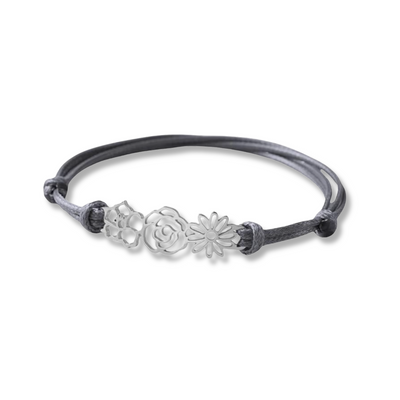 Gepersonaliseerde Geboortebloem Koord Armband