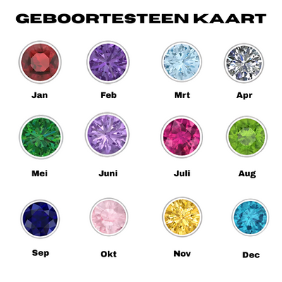 Elegante Gepersonaliseerde Geboortesteen Armband