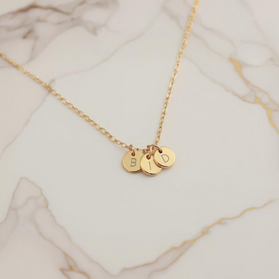 Familie Initiaal Disc Ketting