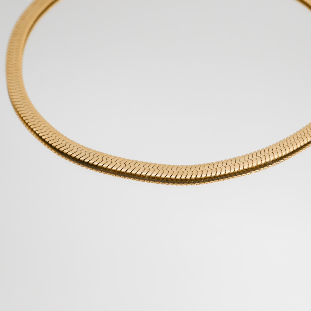 Goud-Zilver Statement Slangenketting Dames