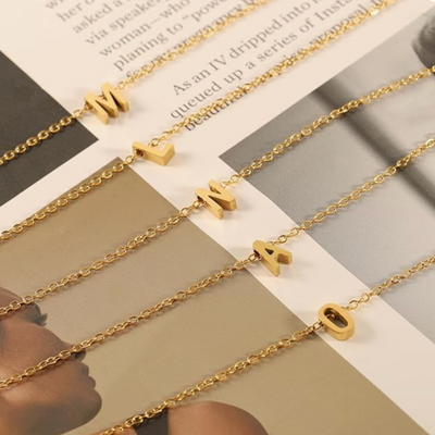 Aangepaste Initialen Hanger Ketting Dames