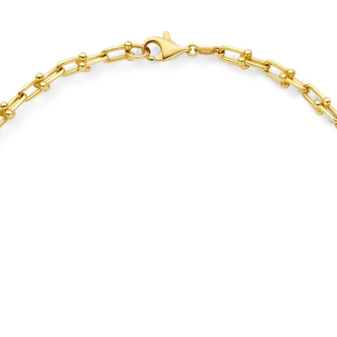Verstelbare Gouden Knobbelschakel Armband Dames