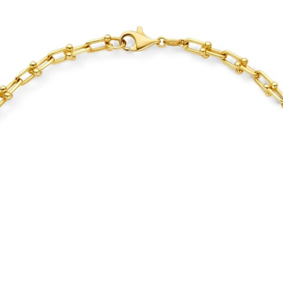 Verstelbare Gouden Knobbelschakel Armband Dames
