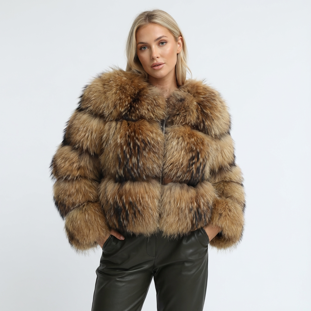 Dames Kunstbont Jas | Winter