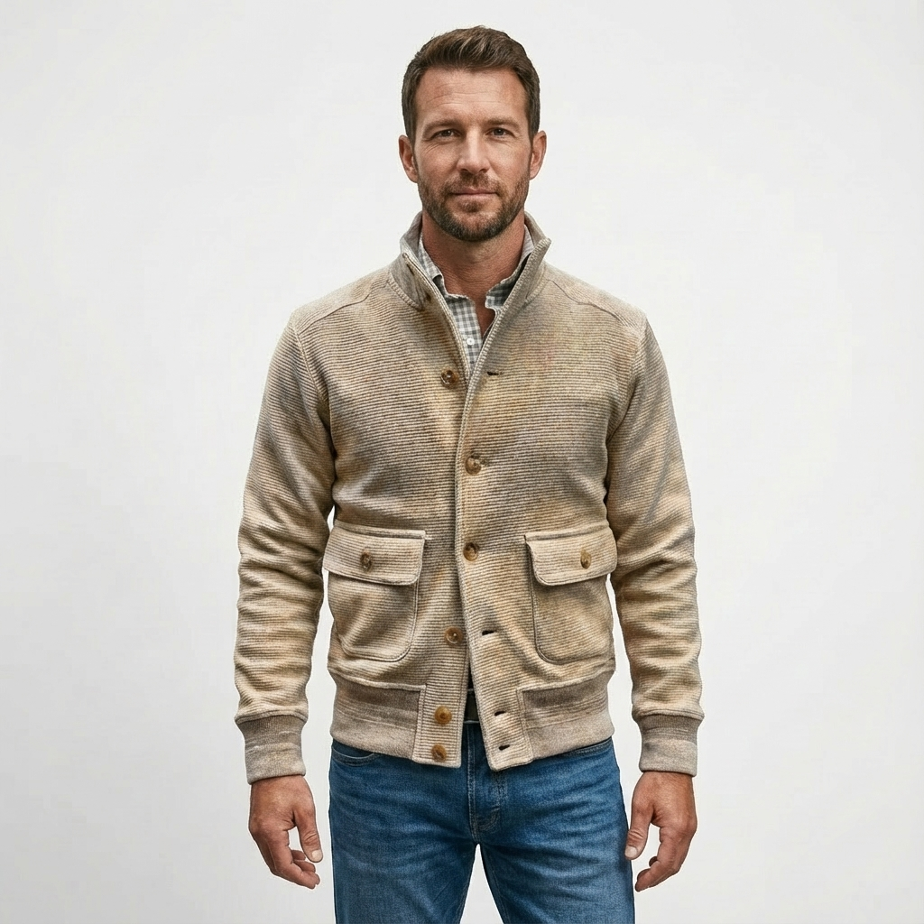 Heren Jack Standkraag Polyester