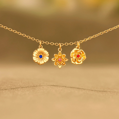 Gepersonaliseerde Geboortebloem Ketting