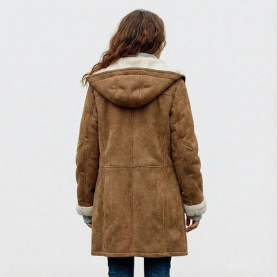 Dames Winterjas met Capuchon | Knoopsluiting