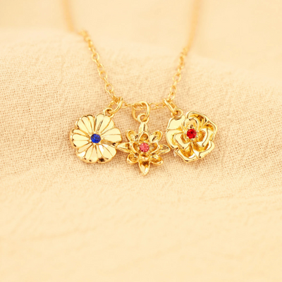 Gepersonaliseerde Geboortebloem Ketting