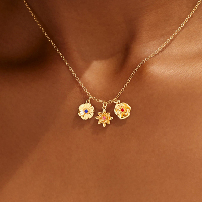 Gepersonaliseerde Geboortebloem Ketting