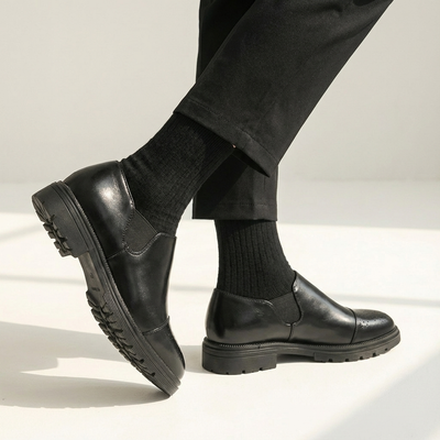 Heren Leren Instappers | Comfort Inlegzool