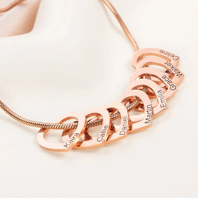 Hart Namen Ketting Dames