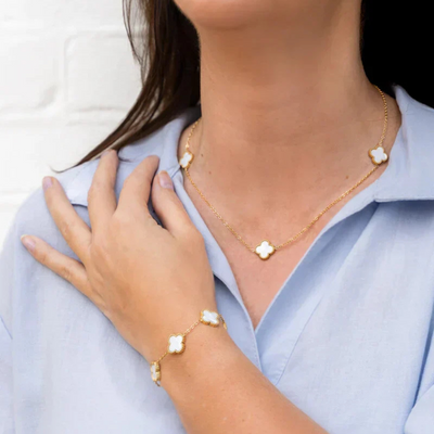 Bloem Klaver Bedel Armband Dames