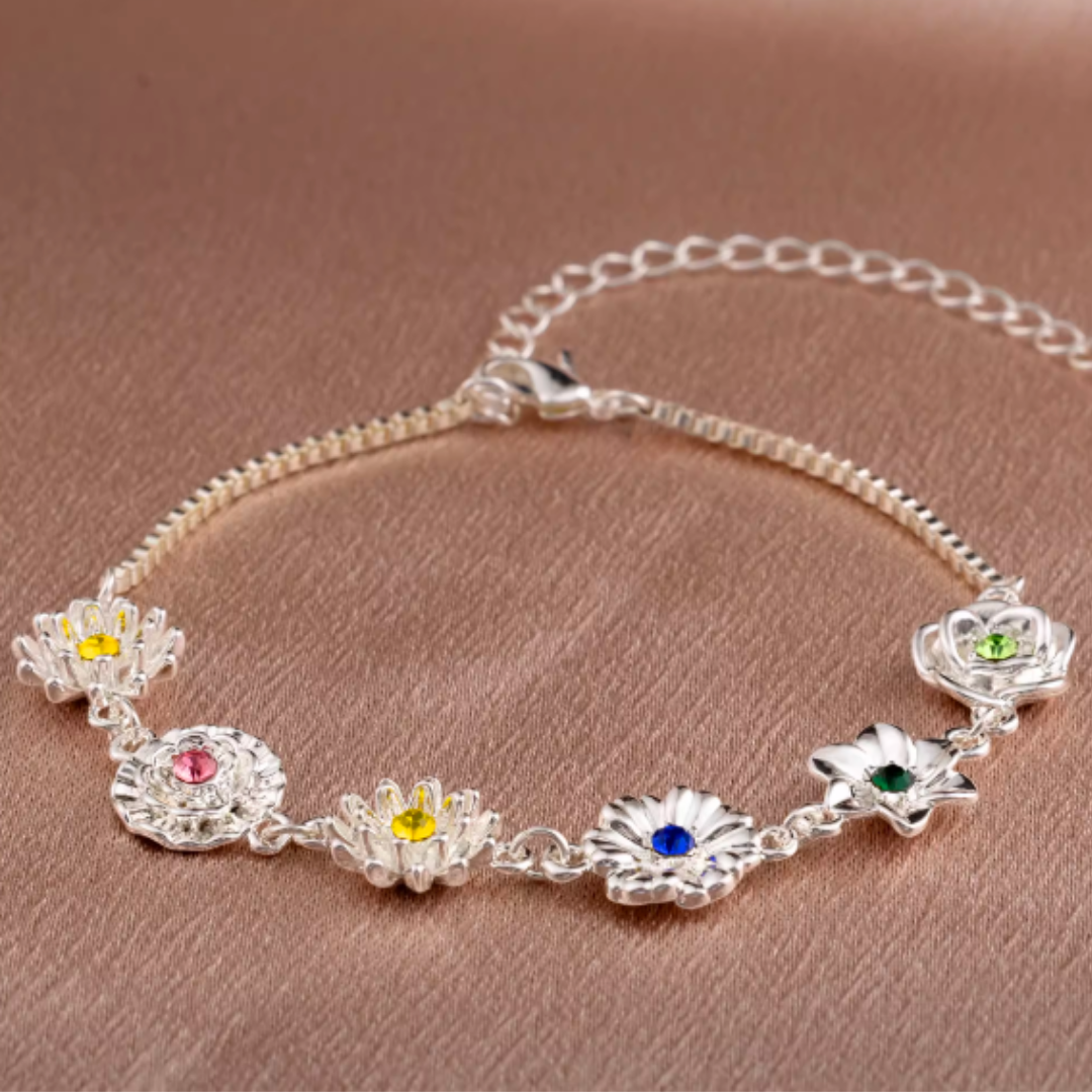 Gepersonaliseerde Geboortebloem Armband