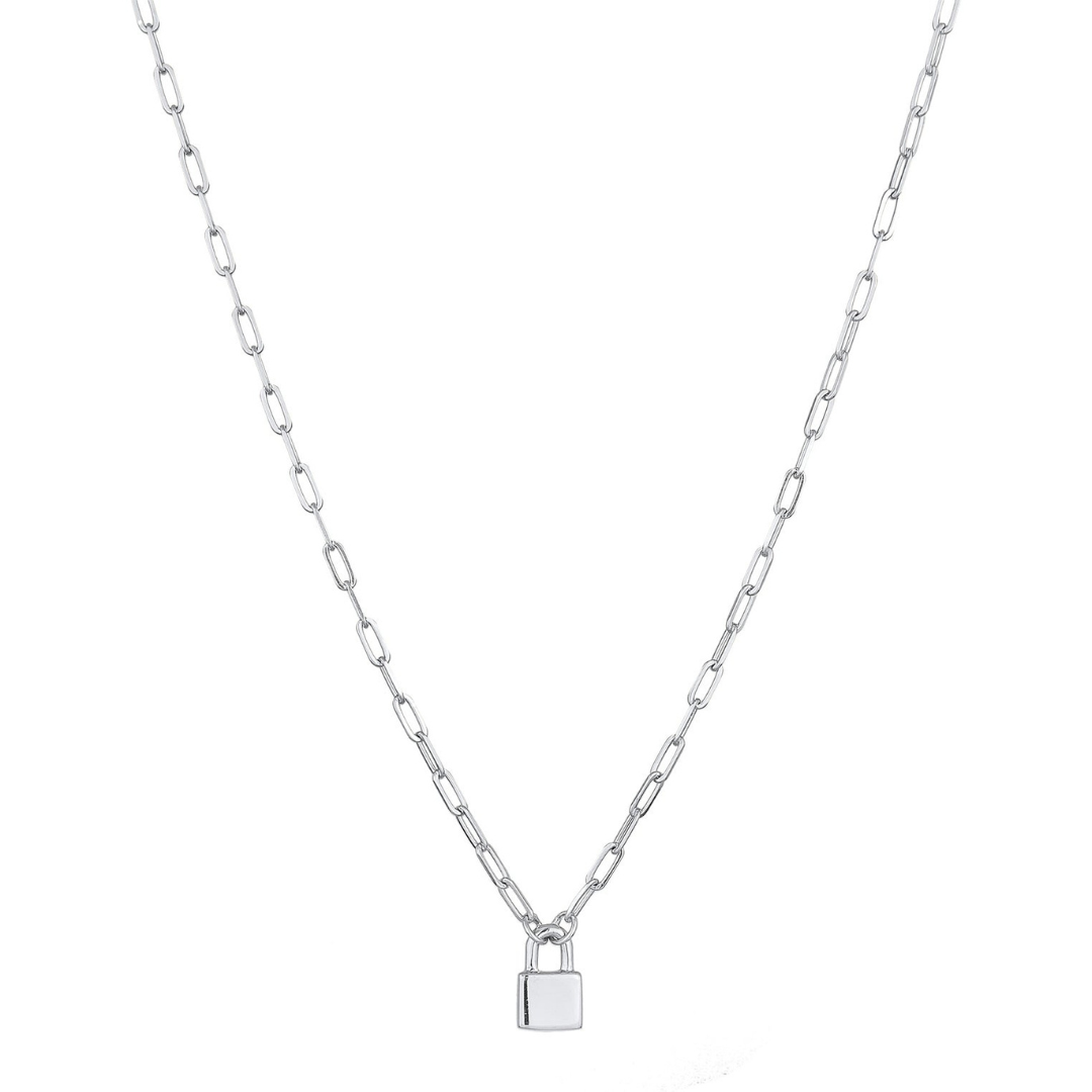 Minimalistische Slot Schakelketting Dames
