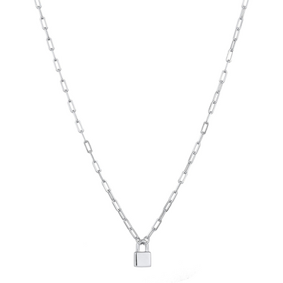 Minimalistische Slot Schakelketting Dames