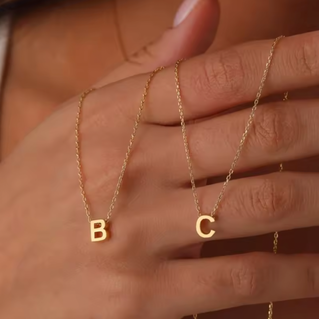 Aangepaste Initialen Hanger Ketting Dames