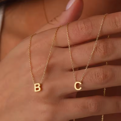 Aangepaste Initialen Hanger Ketting Dames