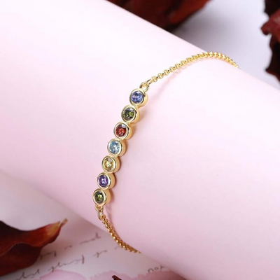Gepersonaliseerde Geboortesteen Armband