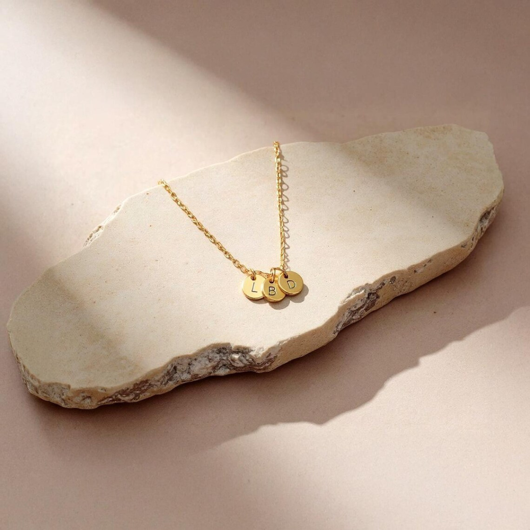 Familie Initiaal Disc Ketting