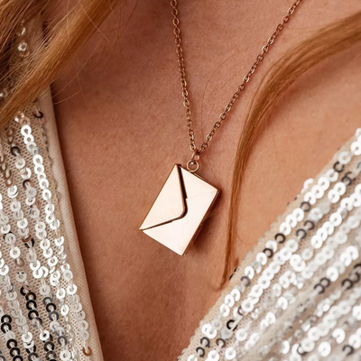 Liefdesbrief Medaillon Ketting Dames