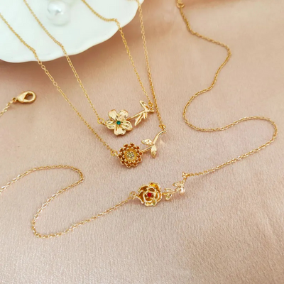 Persoonlijke Geboortebloem Ketting