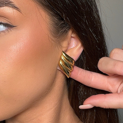 Luxe Knop Oorbellen Dames