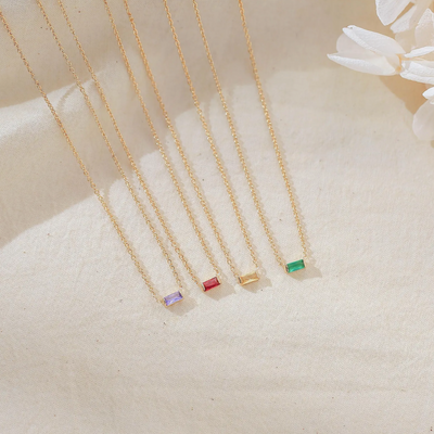Elegante Geboortesteen ketting