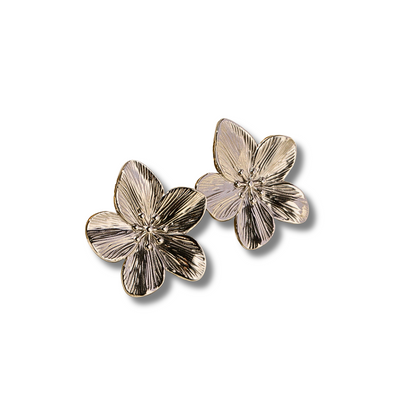 Gouden Sakura Bloem Studs Dames