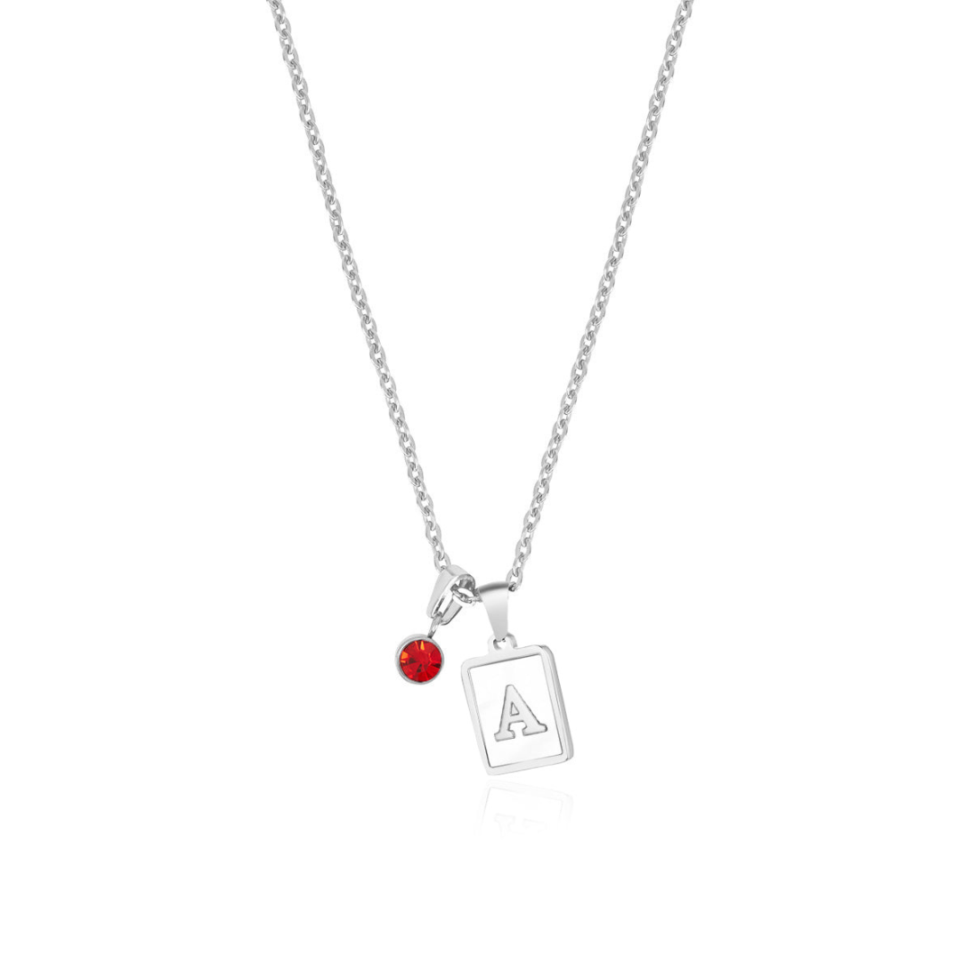 Dames Initiaal Ketting | 925 Zilver 18k Verguld