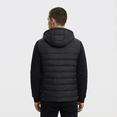 Heren Pufferjas Softshell Met Capuchon