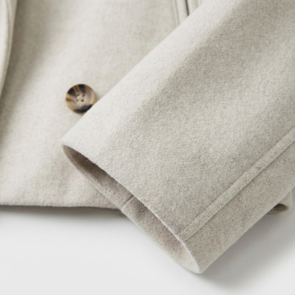 Dames Korte Jas Dubbelrijig | Knoopsluiting