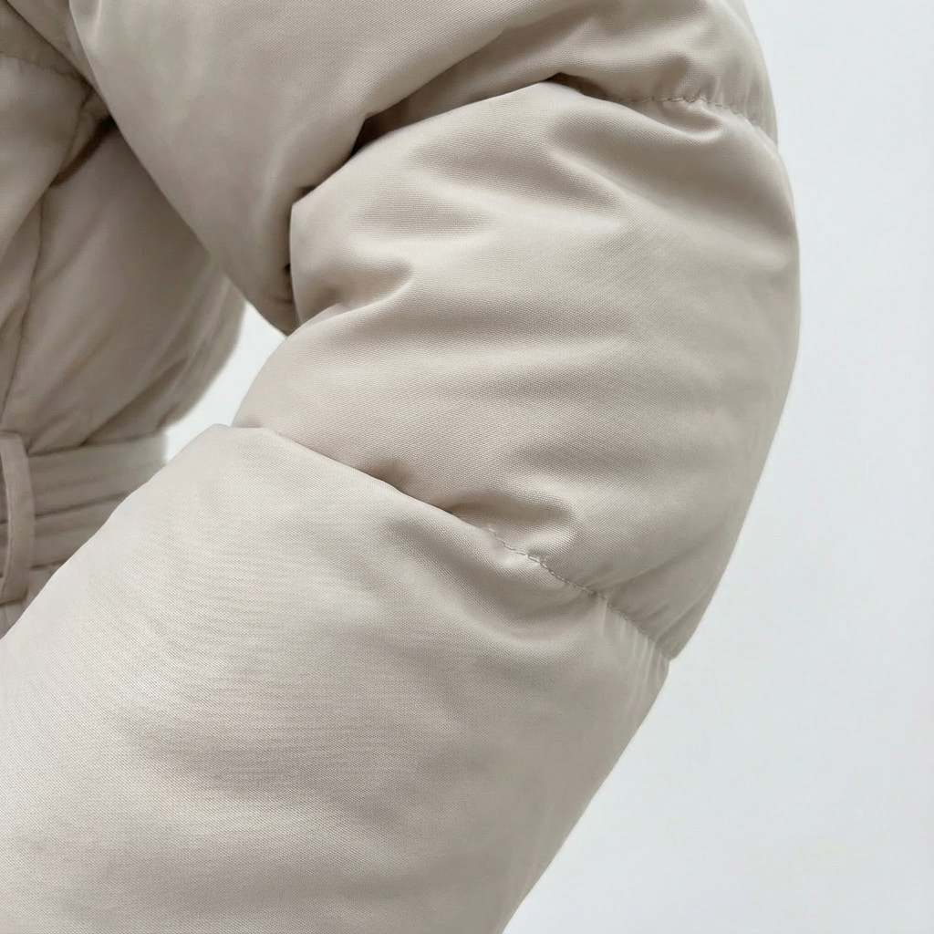 Dames Lange Winterjas Met Ceintuur