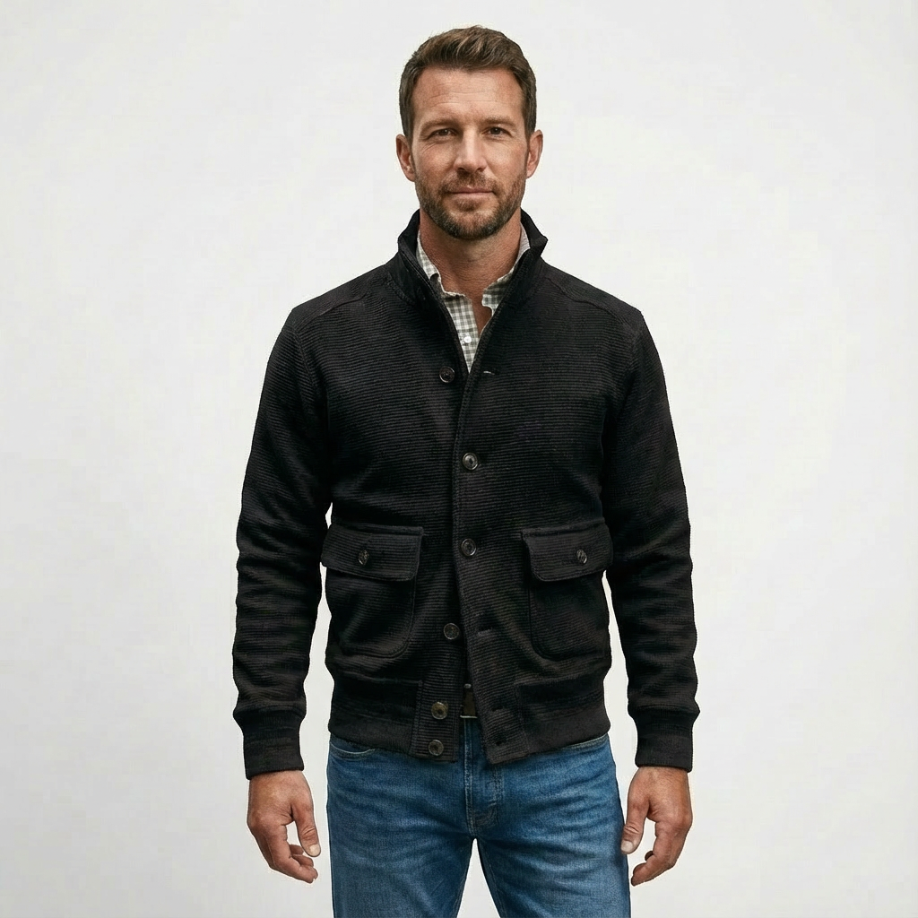 Heren Jack Standkraag Polyester