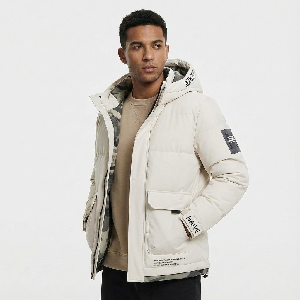 Heren Parka Waterdicht Met Capuchon