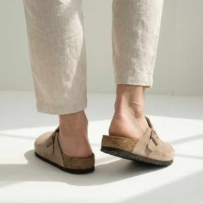 Sandalen Unisex Suède | Kurkvoetbed