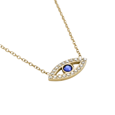 Minimalistische evil eye ketting  Dames