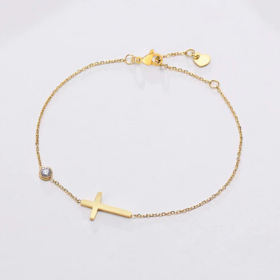 Kruis Geboortesteen Armband