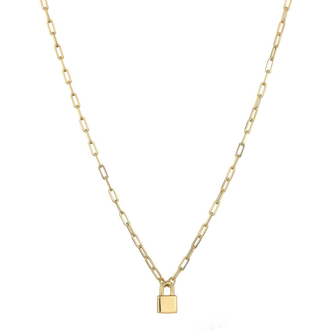 Minimalistische Slot Schakelketting Dames