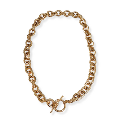 Gouden Curb Ketting Dames