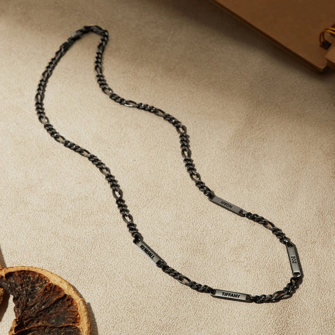 Heren Gegraveerde Naamketting