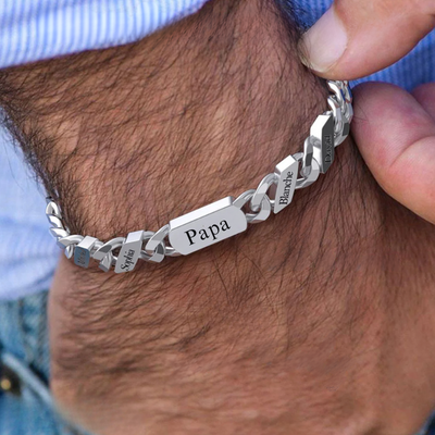 Familieschakel Armband Voor Hem