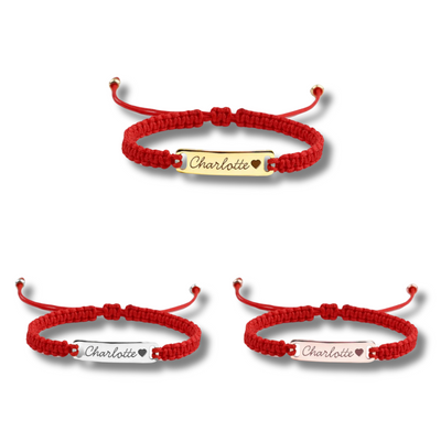 Gevlochten Kinder Naam Armband Dames