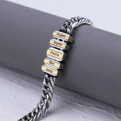 Heren Gepersonaliseerde Cuban Link Namen Armband